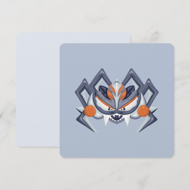 Convites Aranha Spooky do Halloween / Rei da Abóbora (Frente/Verso)