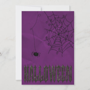 Convites Aranhas Assustadoras & Teias de Aranha Halloween