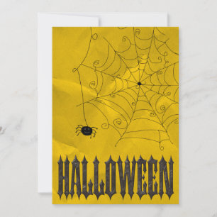 Convites Aranhas Assustadoras & Teias de Aranha Halloween