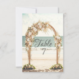 Convites Arbusto de Rosas para Casamento na Praia