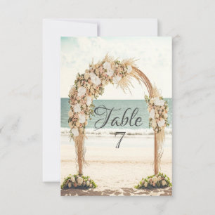 Convites Arbusto de Rosas para Casamento na Praia