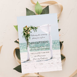 Convites Arbusto Floral para Recepção de Casamento na Praia