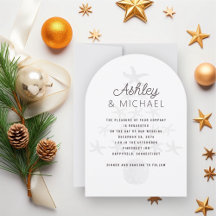 Arca Branca de Casamento de Natal à beira-mar