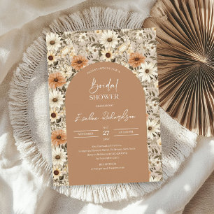 Convites Arca de boho cor aquosa cores neutras flores silve