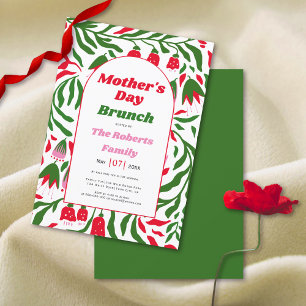 Convites Arca de boho folclore flores Dia de as mães brunch