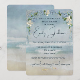 Convites Arca de Casamento de chá de panela com Starfish