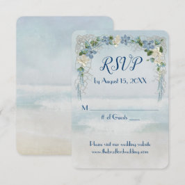 Convites Arca de Flor de Casamento Oceânico RSVP