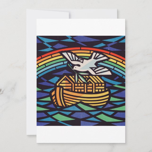 Convites Arca de Noé com Espírito Santo (Frente)