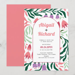 Convites Arca de vassoura com galhos retrorados e casamento