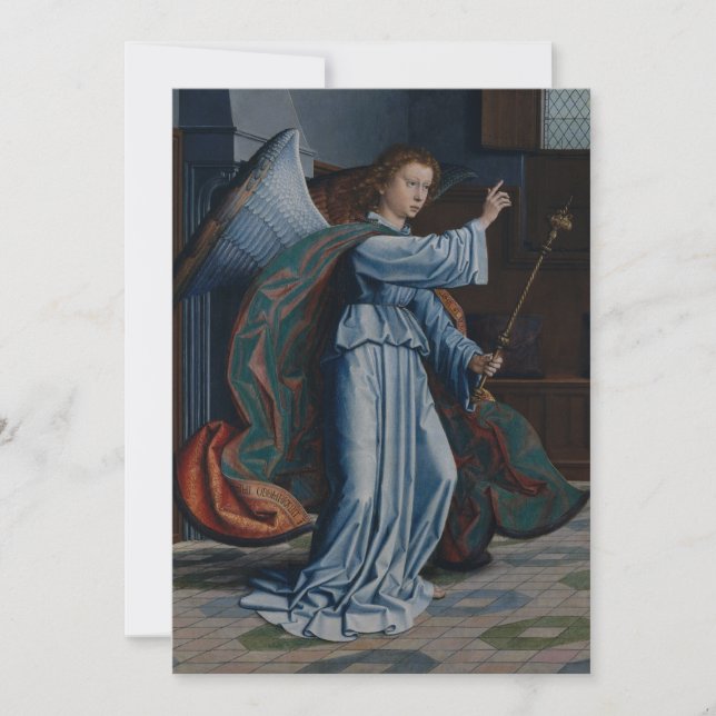 Convites Arcanjo Gabriel por Gerard David (Frente)