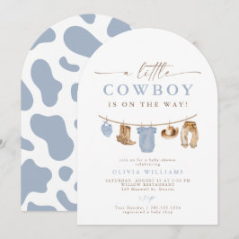 Convites Arch Baby Clothesline Little Cowboy Baby Shower