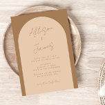 Convites Arch Boho Moderno Minimalista<br><div class="desc">Convite para Casamento de Arch Boho Minimalista Moderno</div>