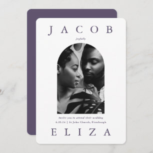 Convites Arch De Casamento Elegante Código Rsvp Duas Foto