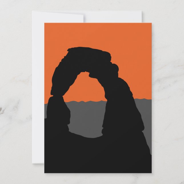 Convites Arch Delicado no Parque Nacional de Arches - Utah, (Frente)