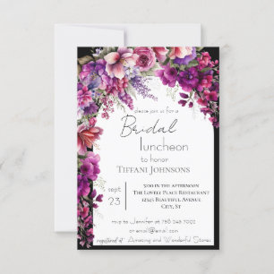 Convites Arch Floral Bridal Rosa