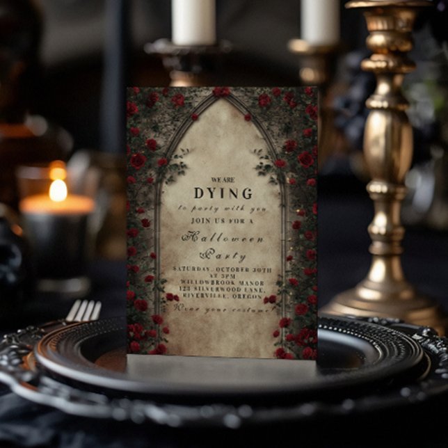 Convites Arch Gothic Soirée, Arch da Catedral de Crimson Ro (Criador carregado)