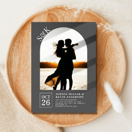 Convites Arch Moderno I Foto I Imperador I Casado