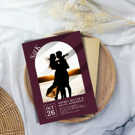 Convites Arch Moderno I Foto I Wine Berry I Weding