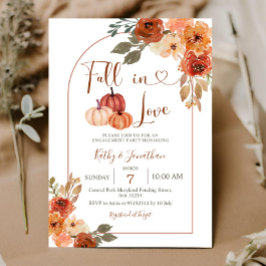 Convites Arch Pumpkin Fall Floral Engagement Party