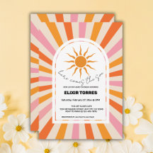 Arch Retro Vem O Chá de fraldas Filho