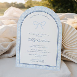 Convites Arch Simples Algo Chá de casamento Arco Azul