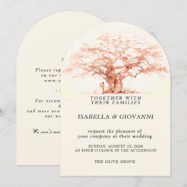 Convites Arch Sunset Olive Tree Destination Wedding