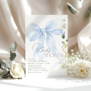 Convites Arco Azul Bebê no Blofloral chá de Bebê