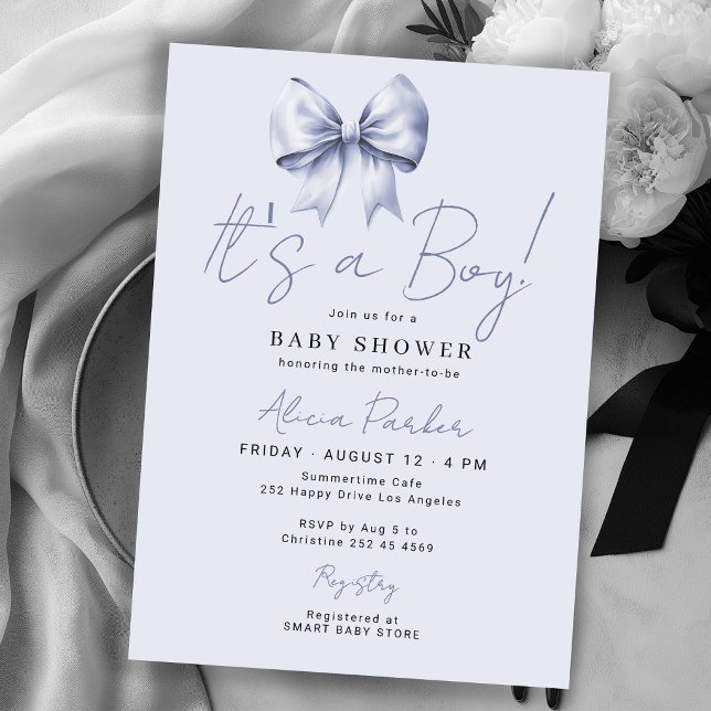 Convites Arco azul é um menino chá de bebê (Criador carregado)