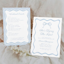 Arco azul Ela é Festa de solteira de Casando