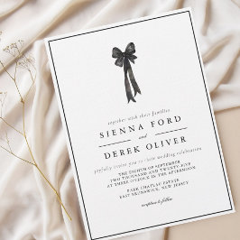 Convites ARCO BATRICE Casamento preto e branco