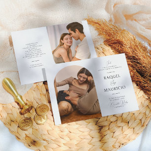 Convites Arco Boho Invitación de Boda Elegante