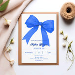 Convites Arco branco azul real SWEET 16<br><div class="desc">Um fundo branco,  decorado com um grande arco azul real. Personalize e adicione um nome e detalhes da parte.</div>