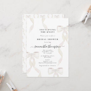 Convites Arco Branco Ela é a festa do Chá de panela do Casa