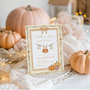 Convites Arco Cai no Amor Queda Chá de fraldas Girl