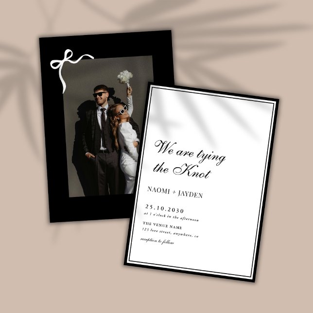 Convites Arco Clássico Casamento Dinheiro Antigo Foto Preto (Criador carregado)