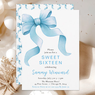 Convites Arco Coquete Azul Sweet Sixteen