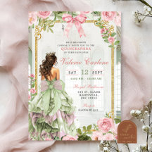 Arco Coquete Sala Sage Rosa Quinceanera