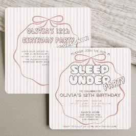 Convites Arco coqueteiro adormecido na festa de aniversário