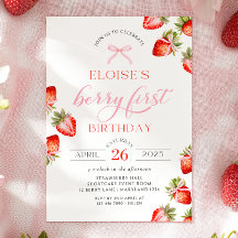 Arco Coquette Berry First Strawberry Primeiro Aniv