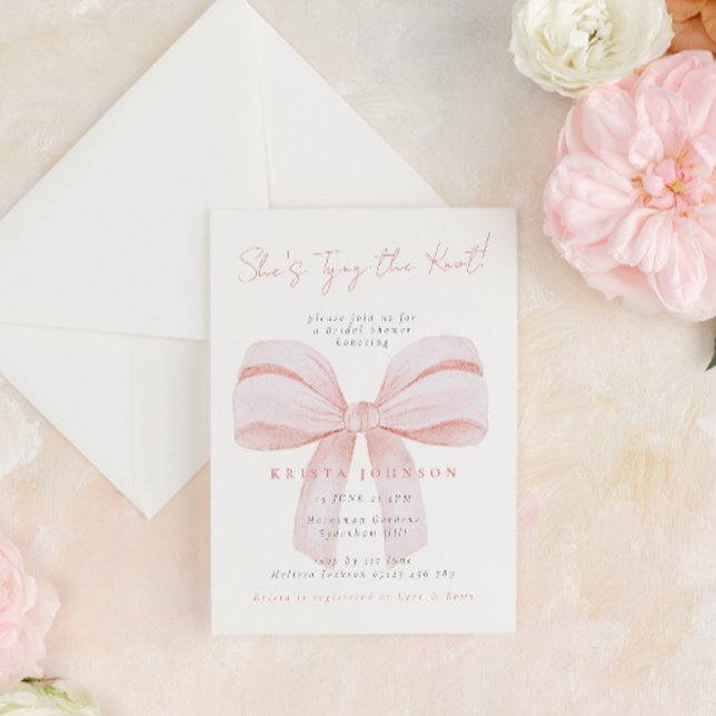 Convites Arco Coquette Ela é Chá de panela Casando (Criador carregado)