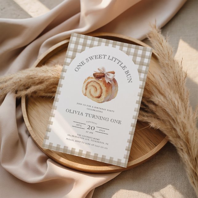 Convites Arco Coquette Little Bun primeiro aniversario (Criador carregado)