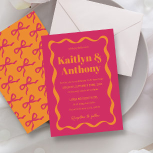 Convites Arco Coquette Retro Wedding