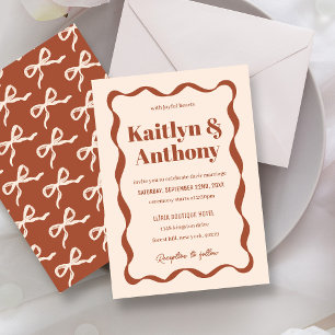 Convites Arco Coquette Retro Wedding