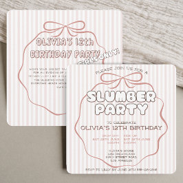 Convites Arco Coquette Sumber party aniversário rosa