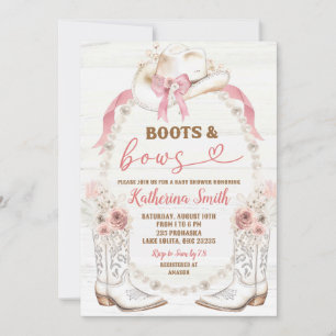 Convites Arco cor-de-rosa reinicializa e Chá de fraldas do 