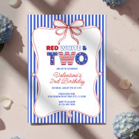 Arco de 2º Aniversário Menina Americana Vermelho B