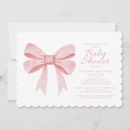 Convites Arco de Aquarela Rosa Menina Menina Chá Elegante P