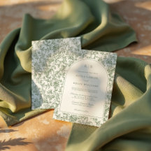 Arco de casamento com monograma em toile floral ve