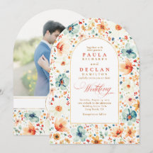 Arco de casamento de jardim floral boho de flor si