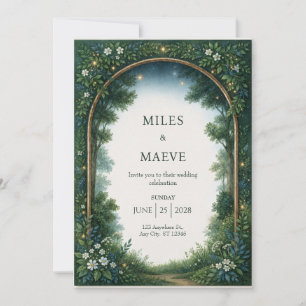 Convites Arco de Casamento Florestal ao Crepúsculo